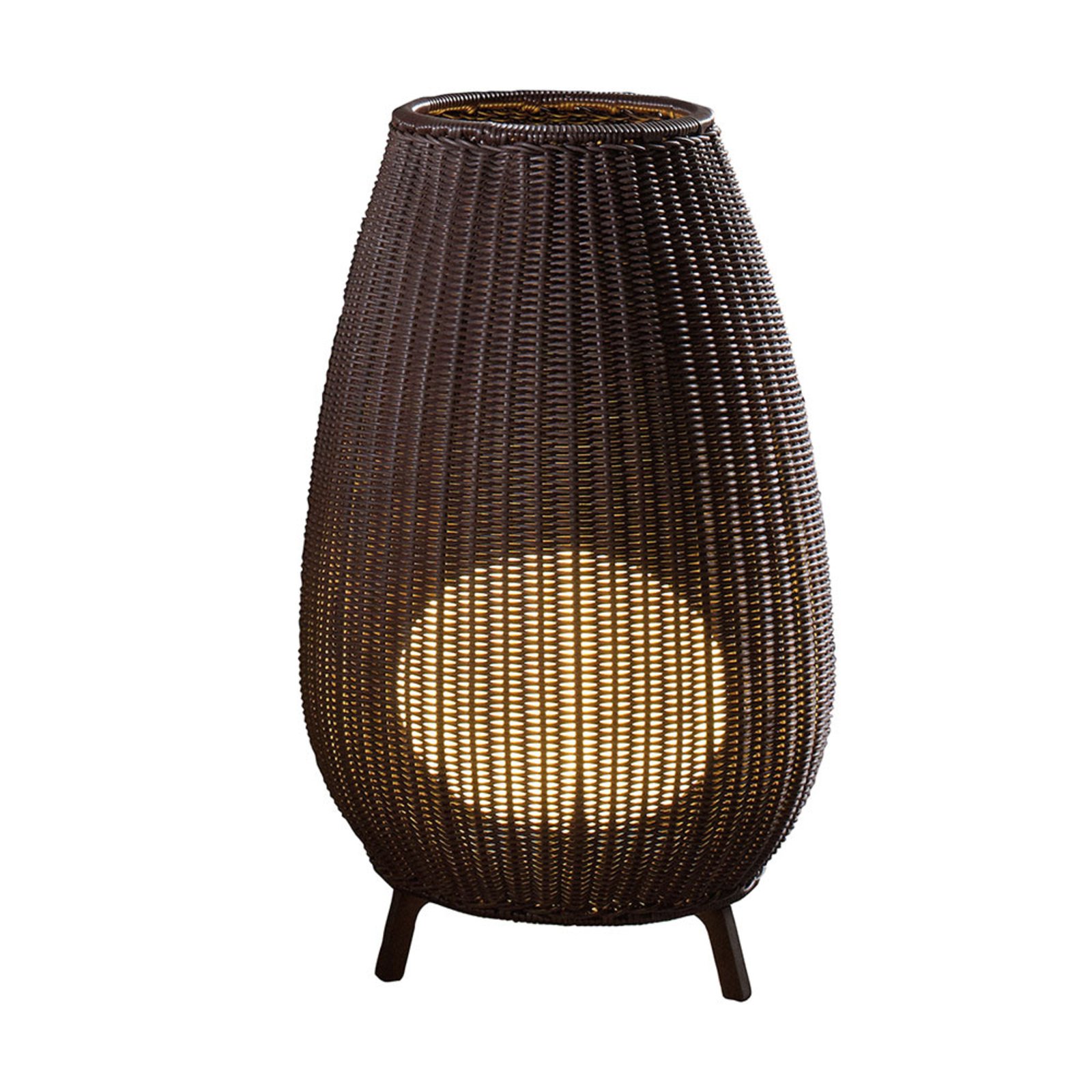 Bover Amphora patio light, rattan brown