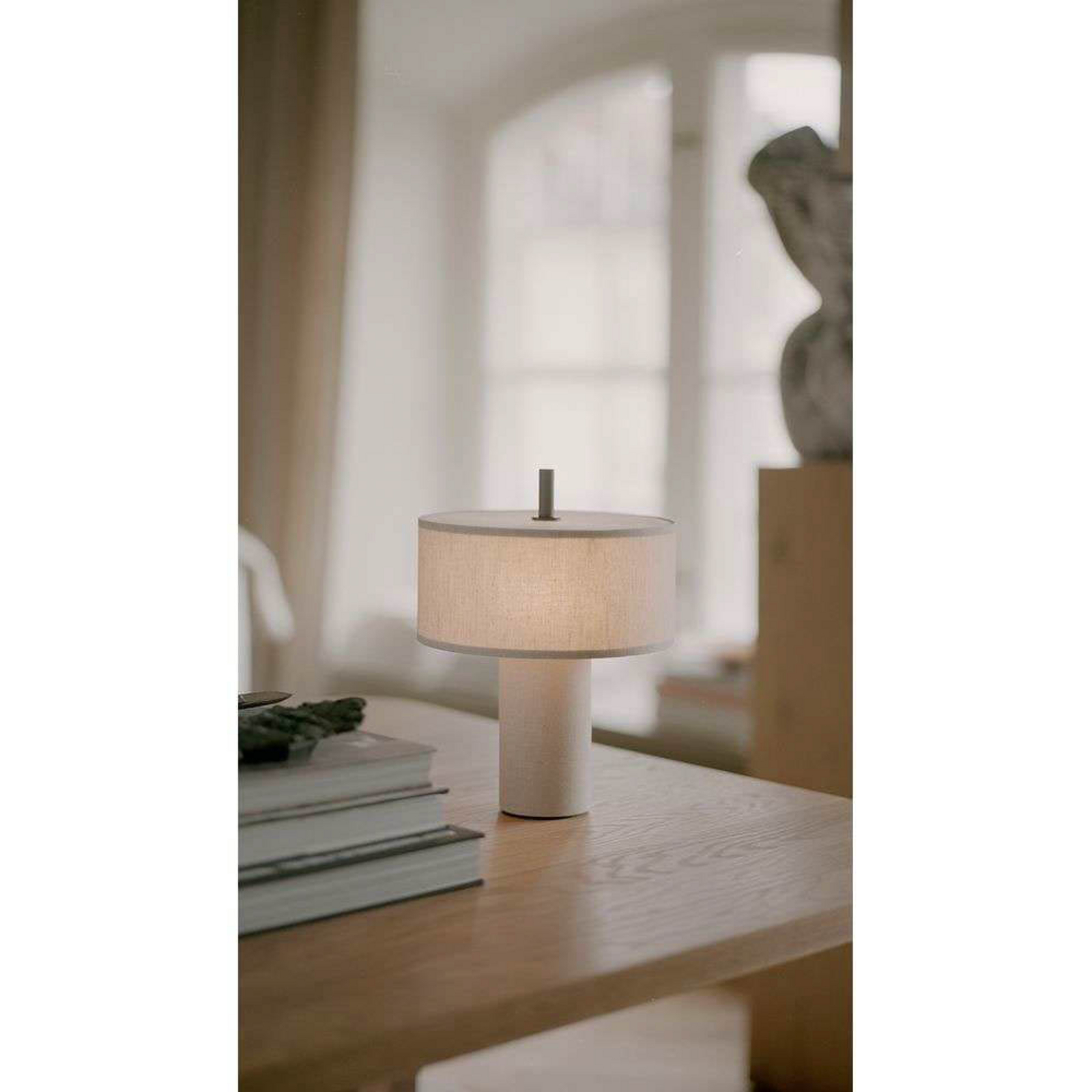 Margin Portable Bordslampa Beige Canvas - New Works