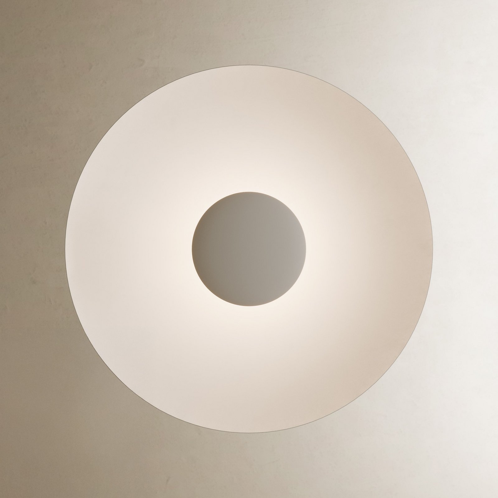 Karman LED ceiling light BLANCO, Ø 60 cm, white, metal