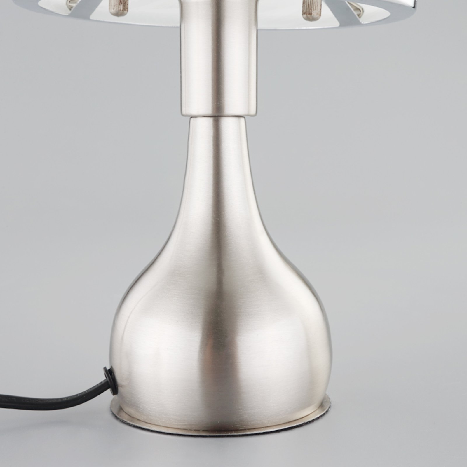 Nachttischlampe Ellen aus Glas und Metall