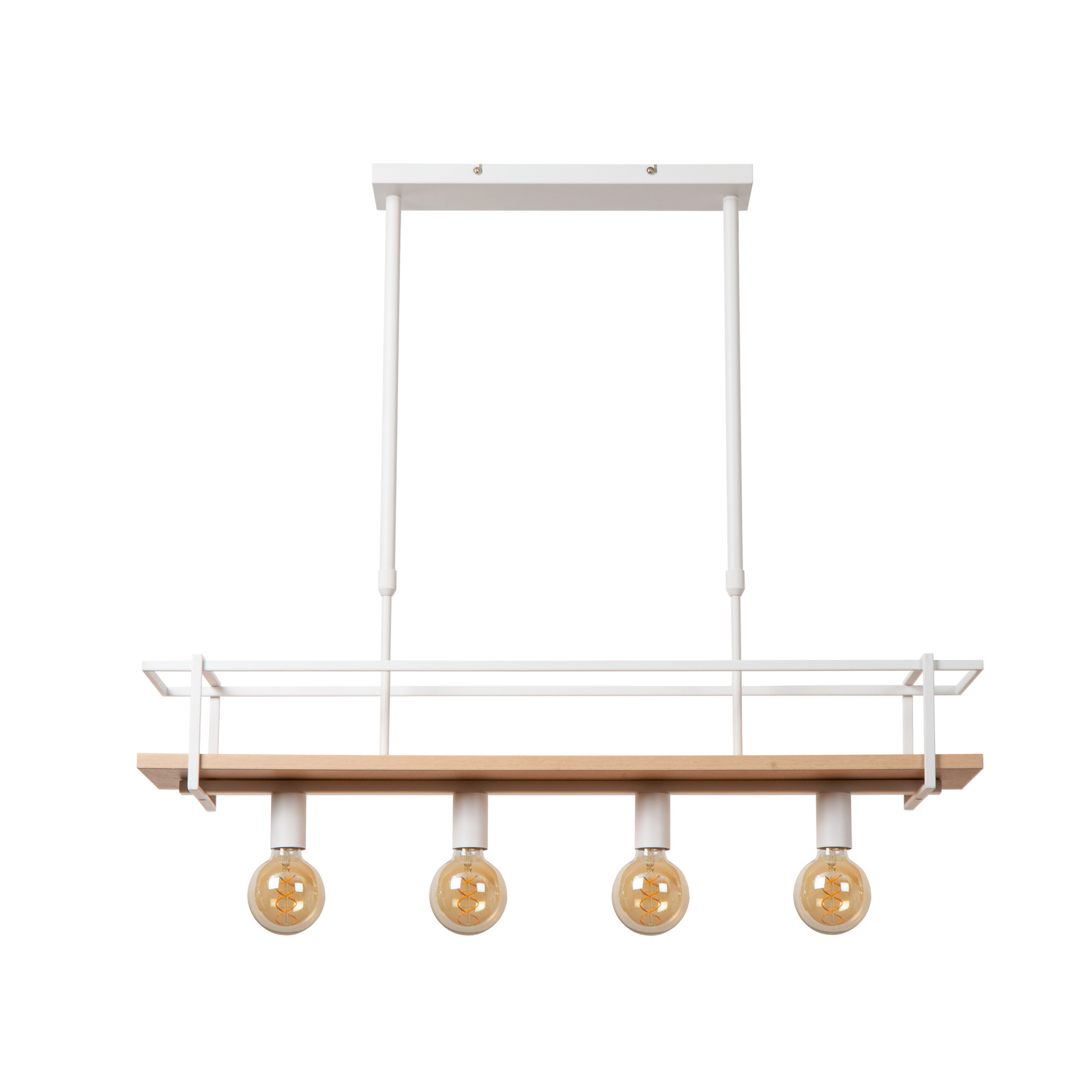 Riippuvalo Milonga, valkoinen, pituus 100 cm, metalli/puu