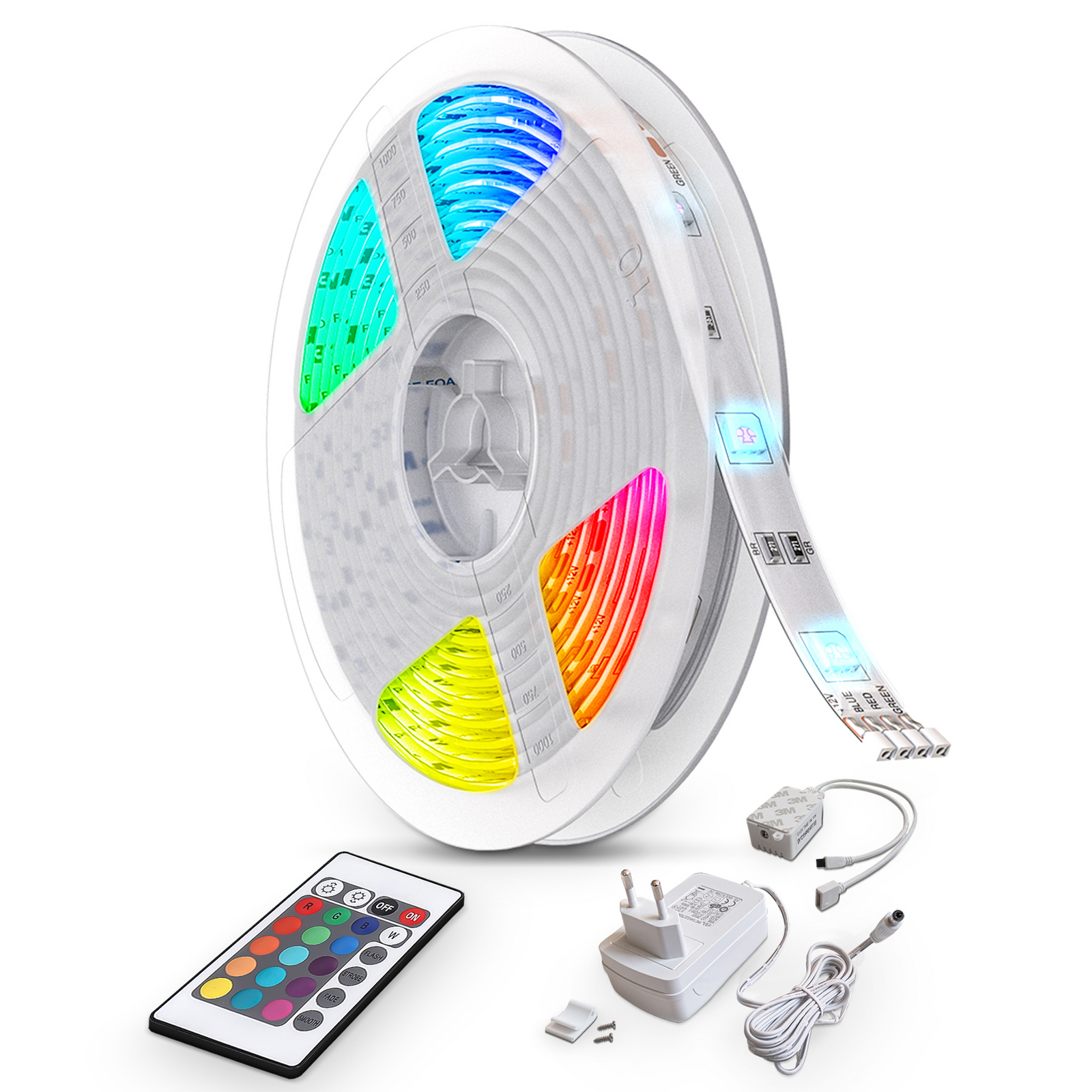 LED-nauha BKL1086, valkoinen, pituus 1000 cm, muovi, RGBW LED-nauha BKL1086, valkoinen, pituus 1000 cm, muovi, RGBW