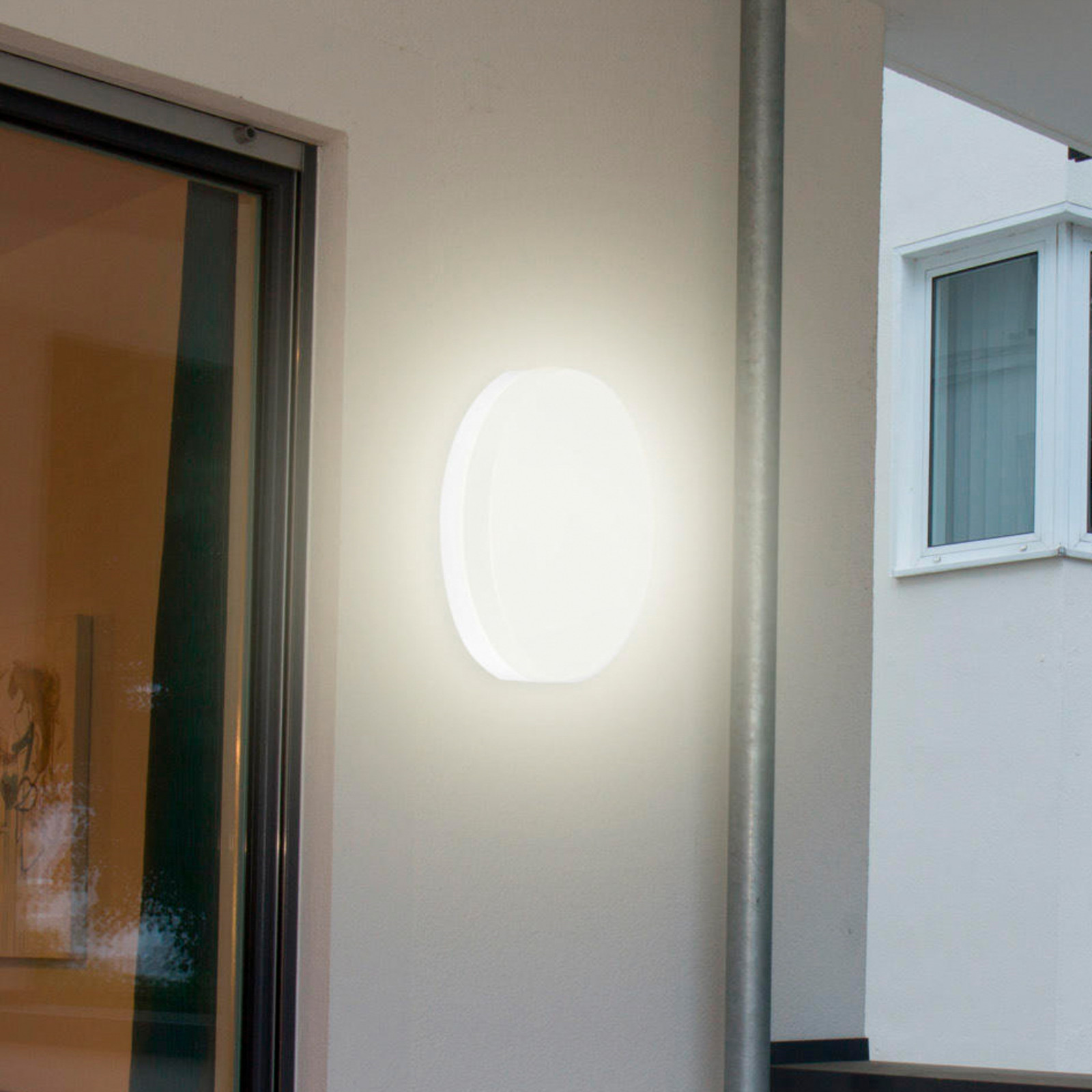 Müller-Licht Plafonieră LED Naxo 3.000 K IP44 - Hol - modern - alb - Metal