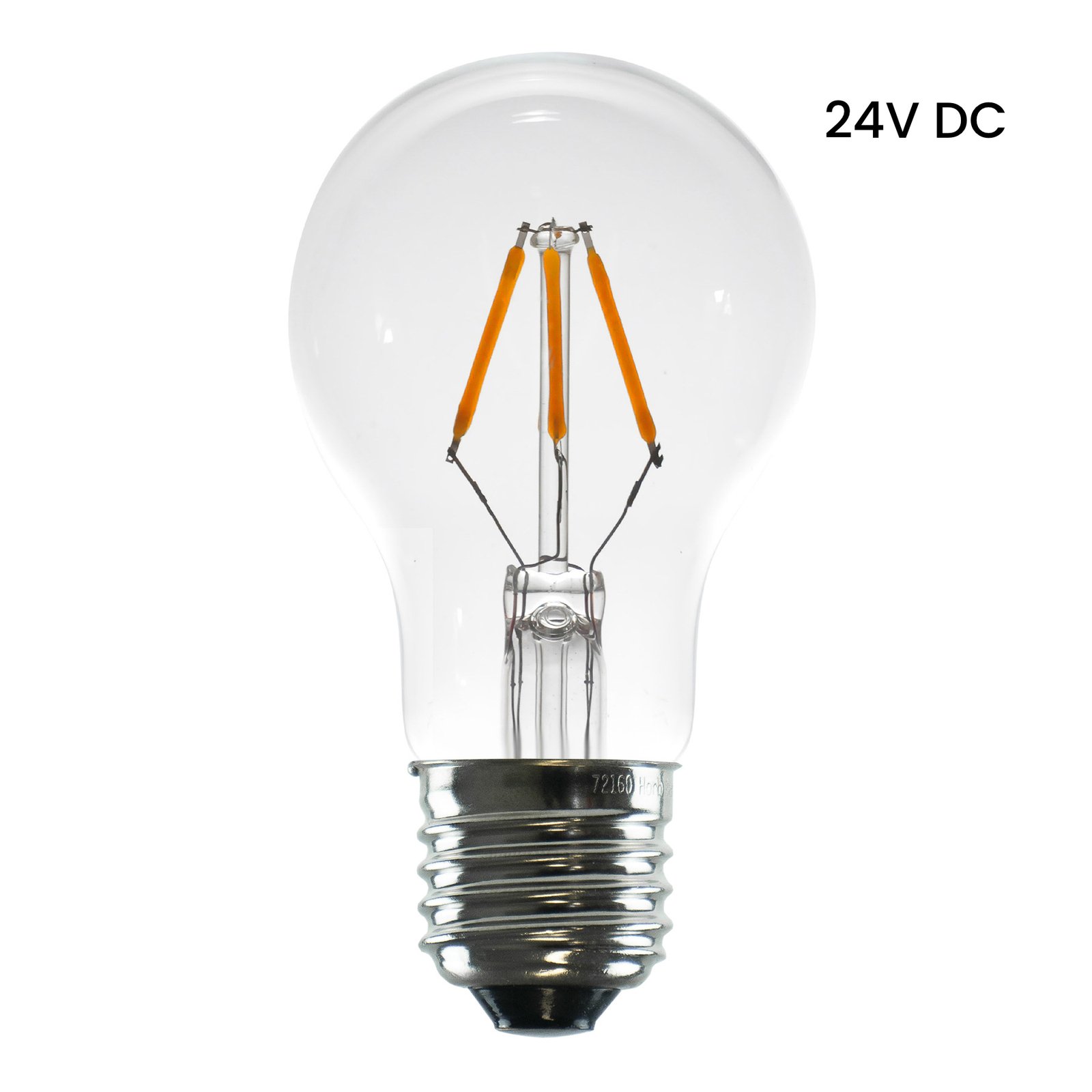 SEGULA LED-Lampe 24V DC E27 3W 927 Filament dimmbar