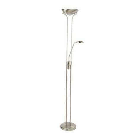 LED-uplight-golvlampa Mother & Child med läslampa