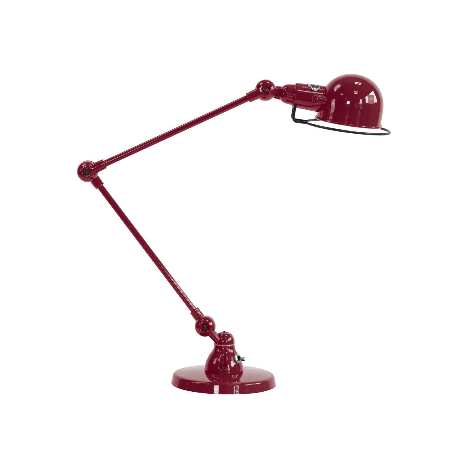Jieldé Signal SI333 lampă de masă cu bază roșu burgundy - Camera de zi / sufragerie - Design industrial - Metal