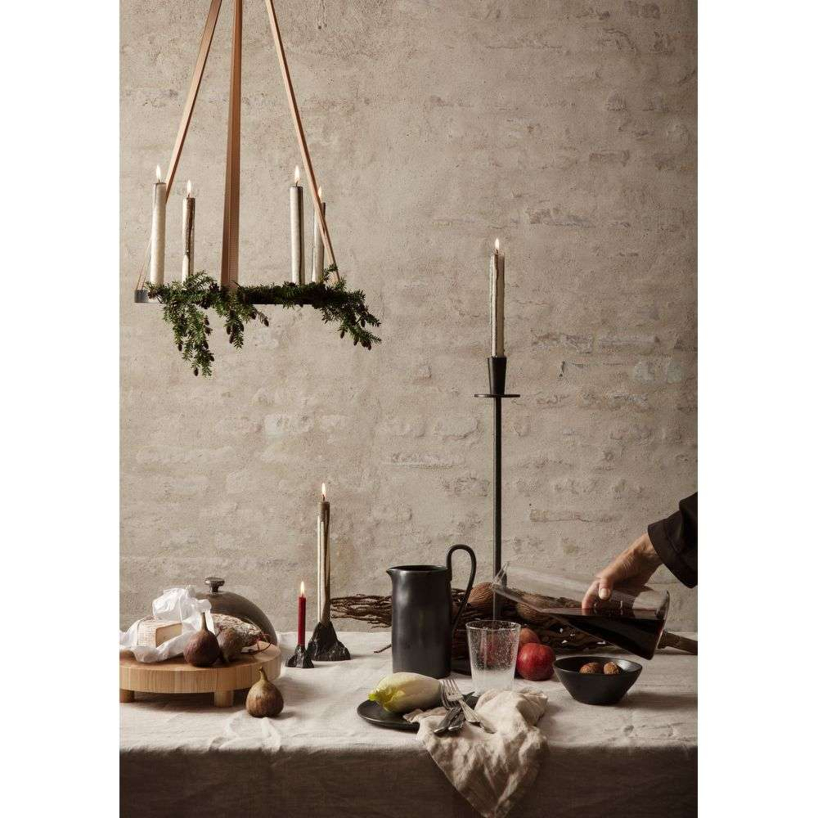 Candle Holder Circle Large Brass - ferm LIVING