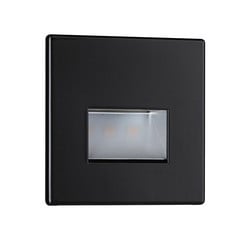 Paulmann aplique LED empotrado Edge, negro
