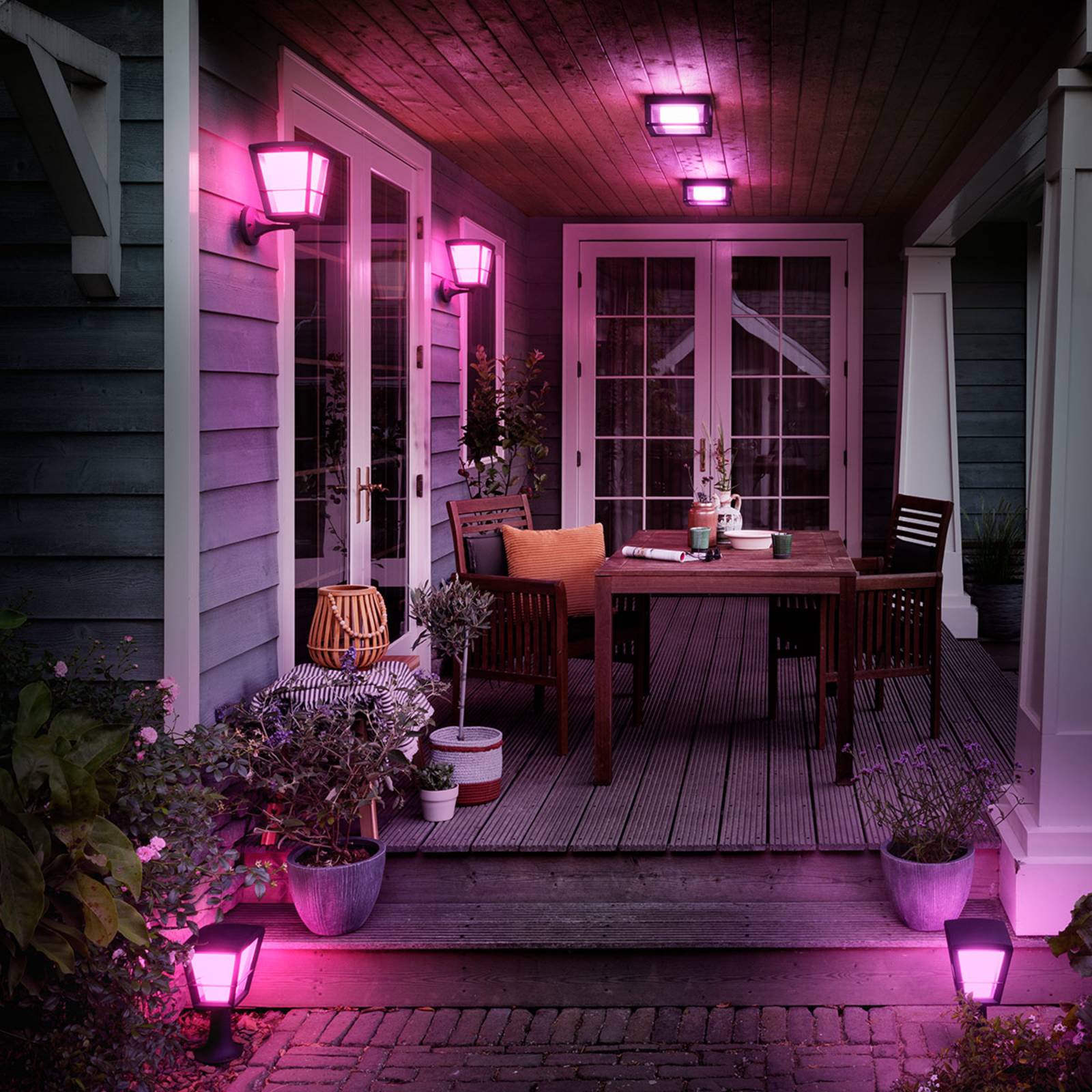 Philips Hue White+Color Econic lampa prostokąt