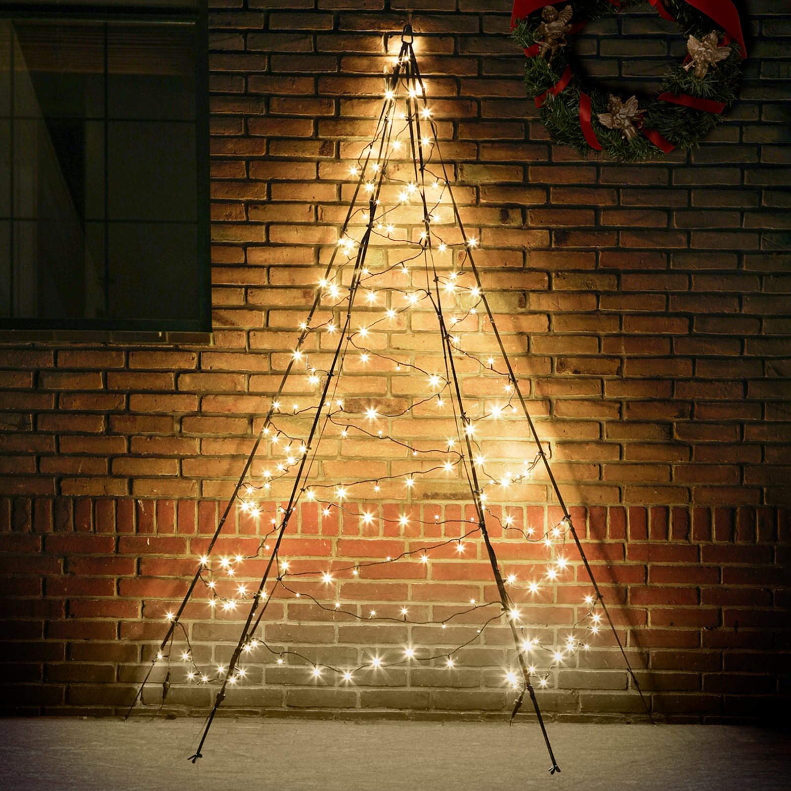 Albero di Natale da parete Fairybell alto 2m