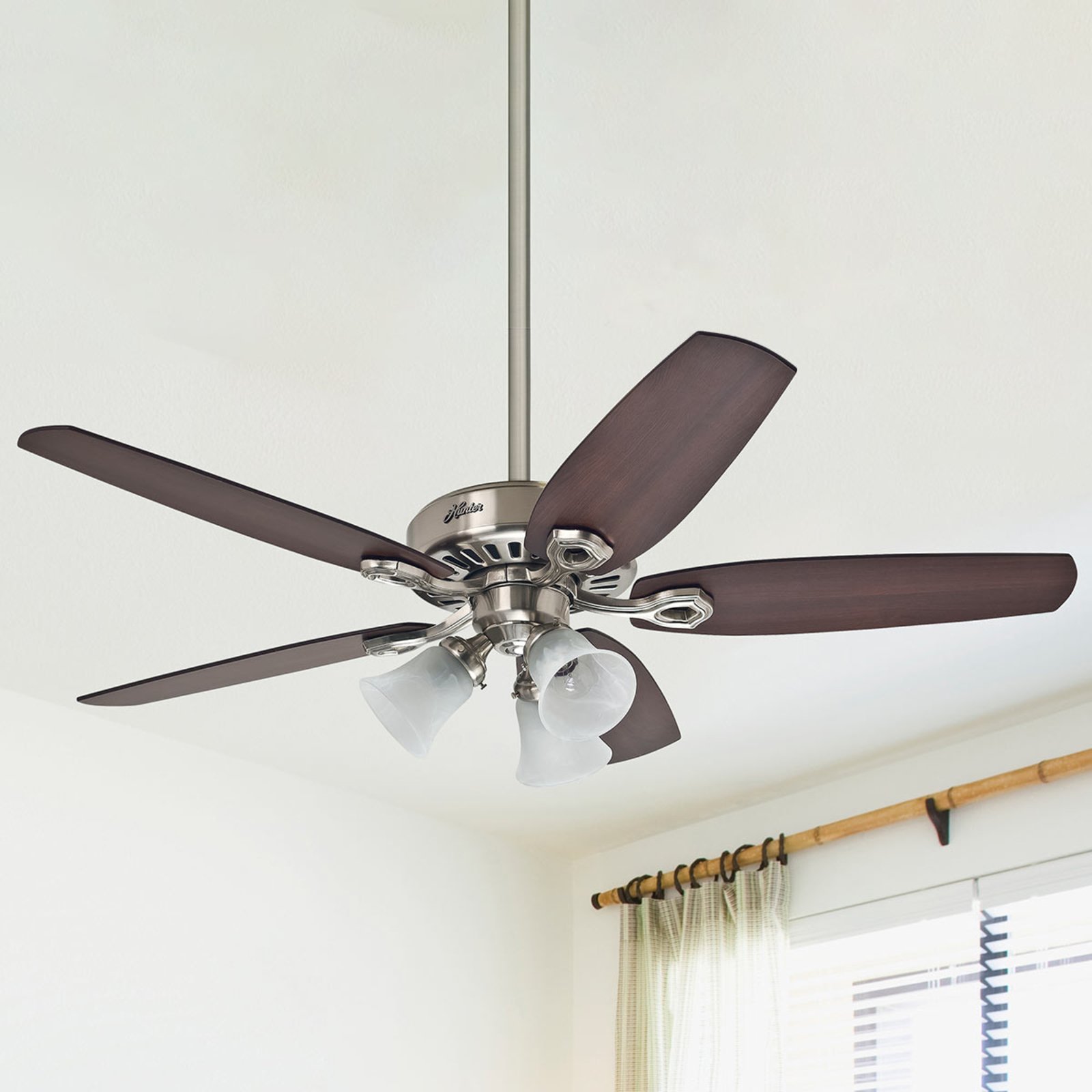 Hunter Builder Plus ceiling fan, reversible blades