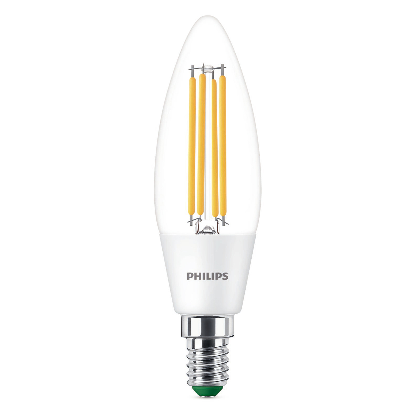 Philips LED лампа E14 B35 2,3W 485lm 3.000K 2бр