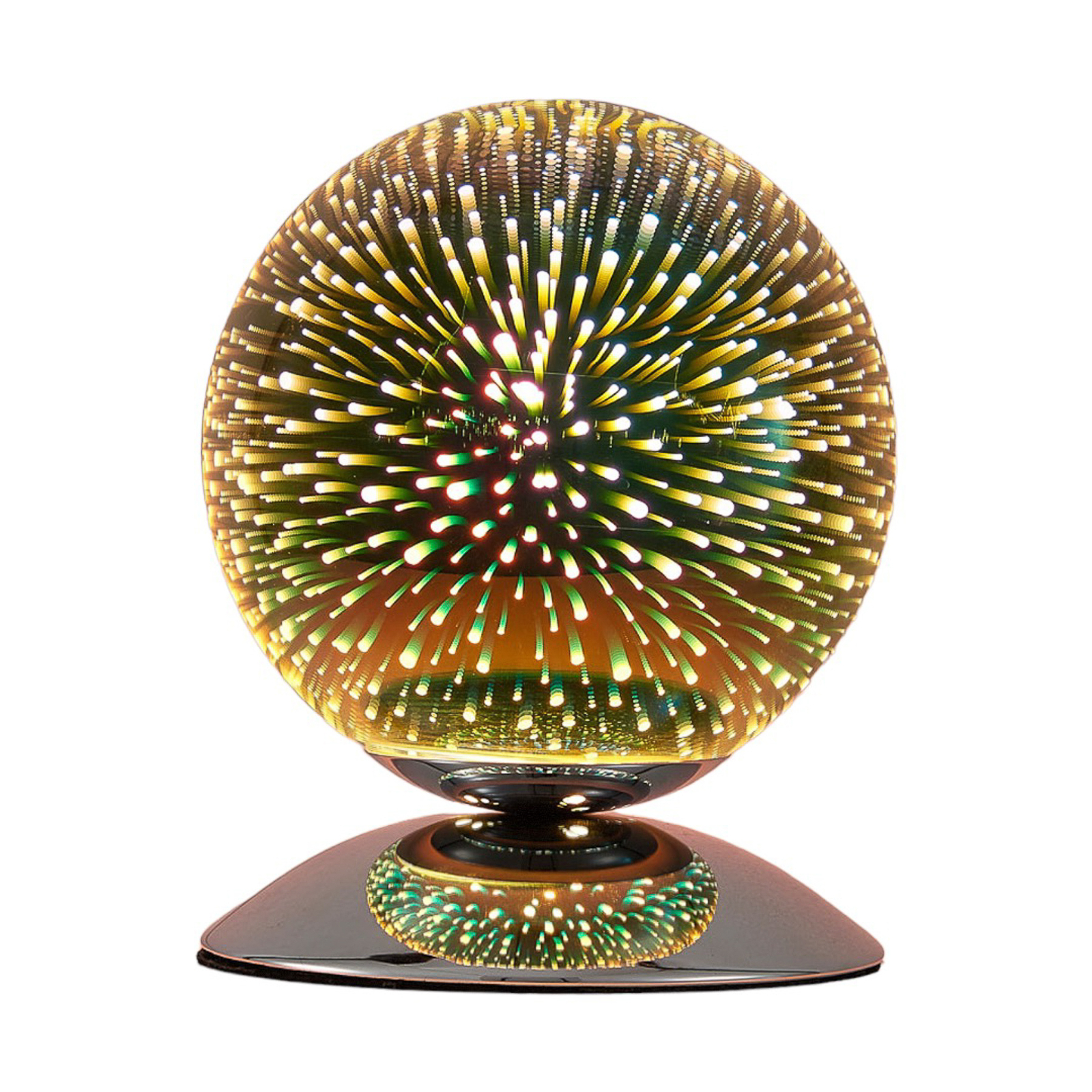 Lámpara de mesa Isumi de gran efecto, esférica