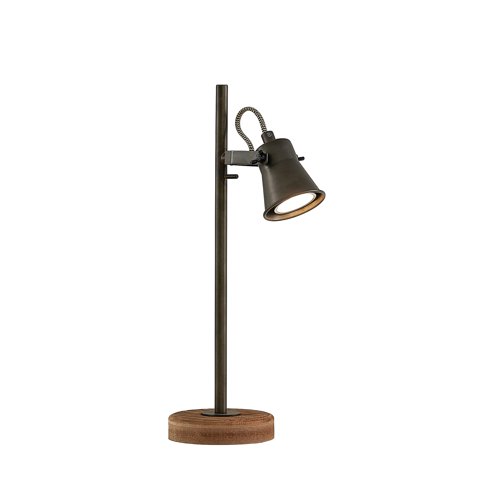 Lindby Grandesa bordslampa med träfot