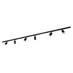 Rail high-voltage track system set, black, 6-bulb, 2.25m