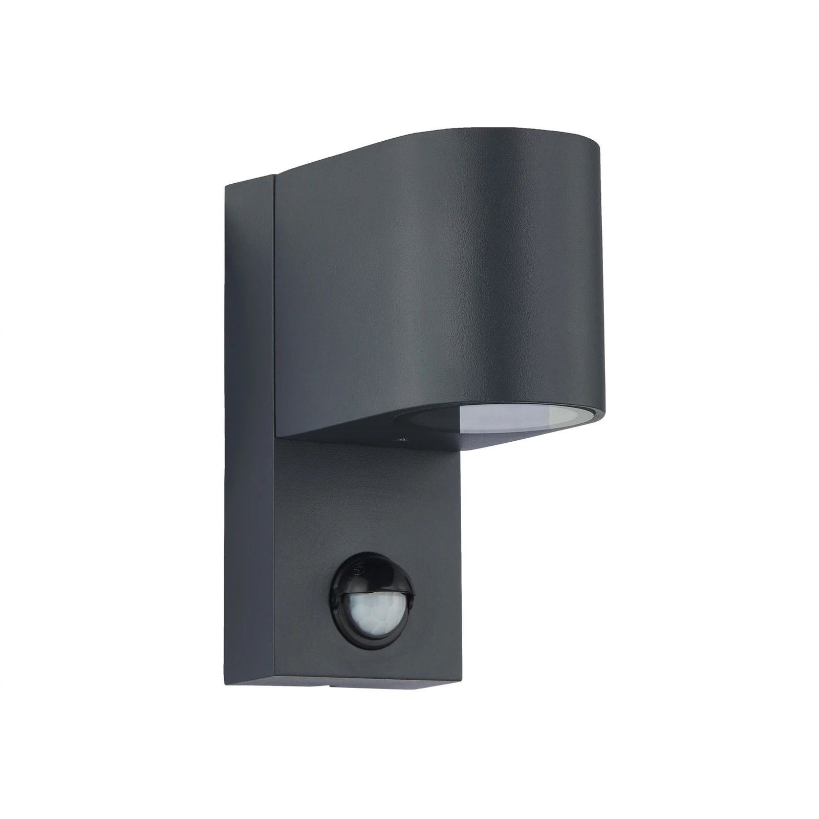 Candeeiro de parede exterior Lindby Gelso, alumínio, 15 cm, GU10, sensor
