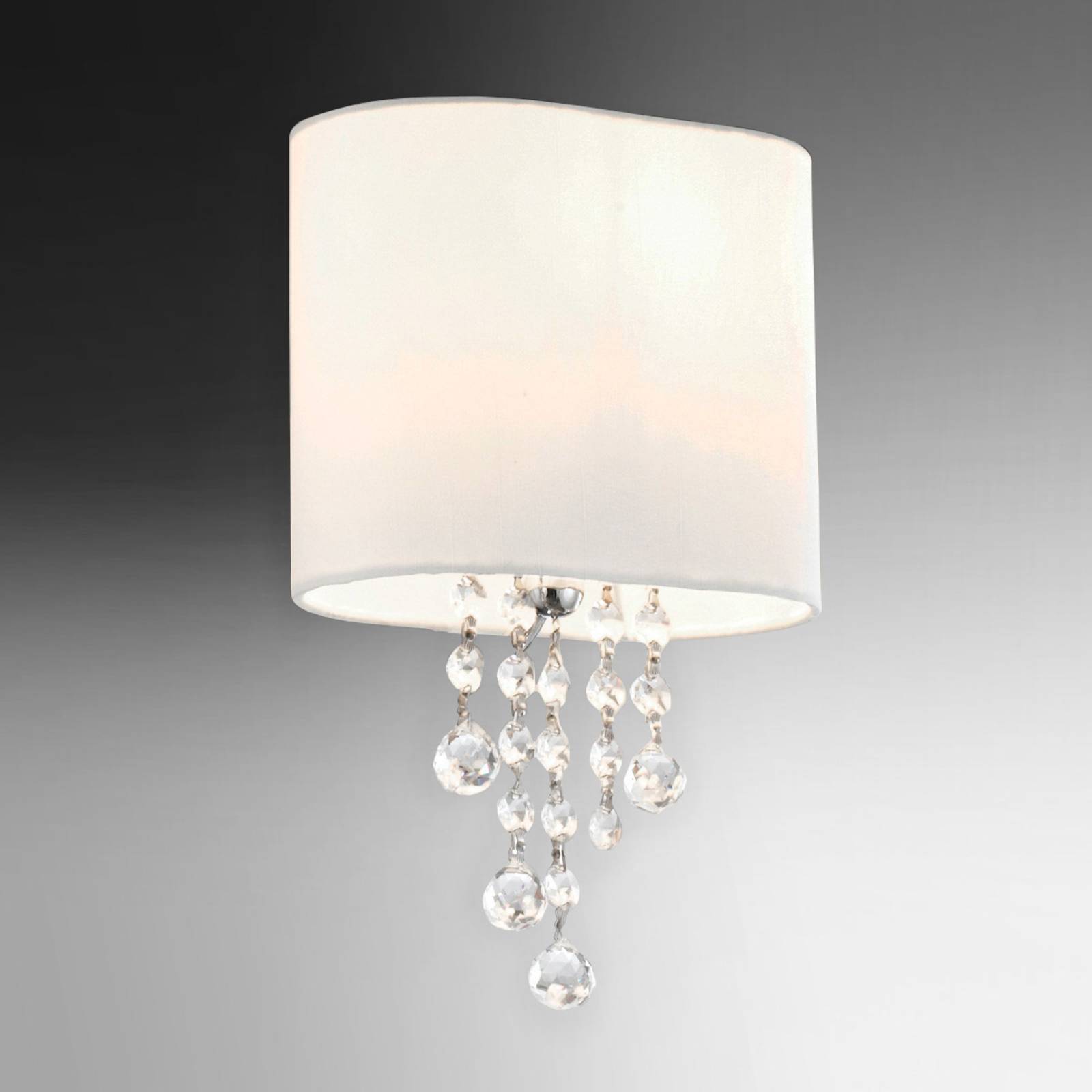 Photos - Chandelier / Lamp Searchlight Nina wall light with a fabric lampshade 