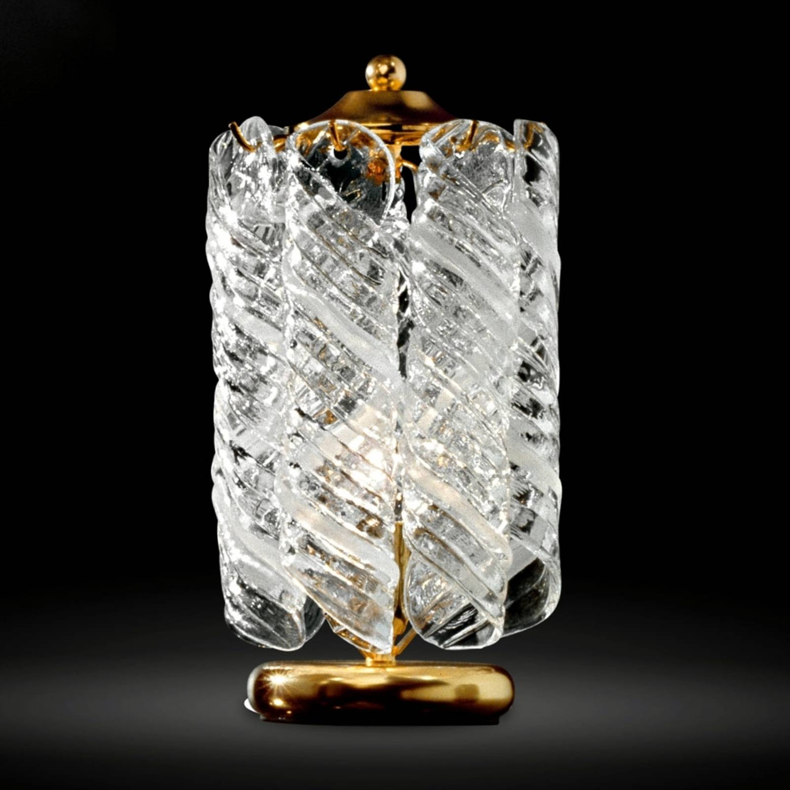 Image of Lampe à poser Mollie à couche d'or 24 carats 