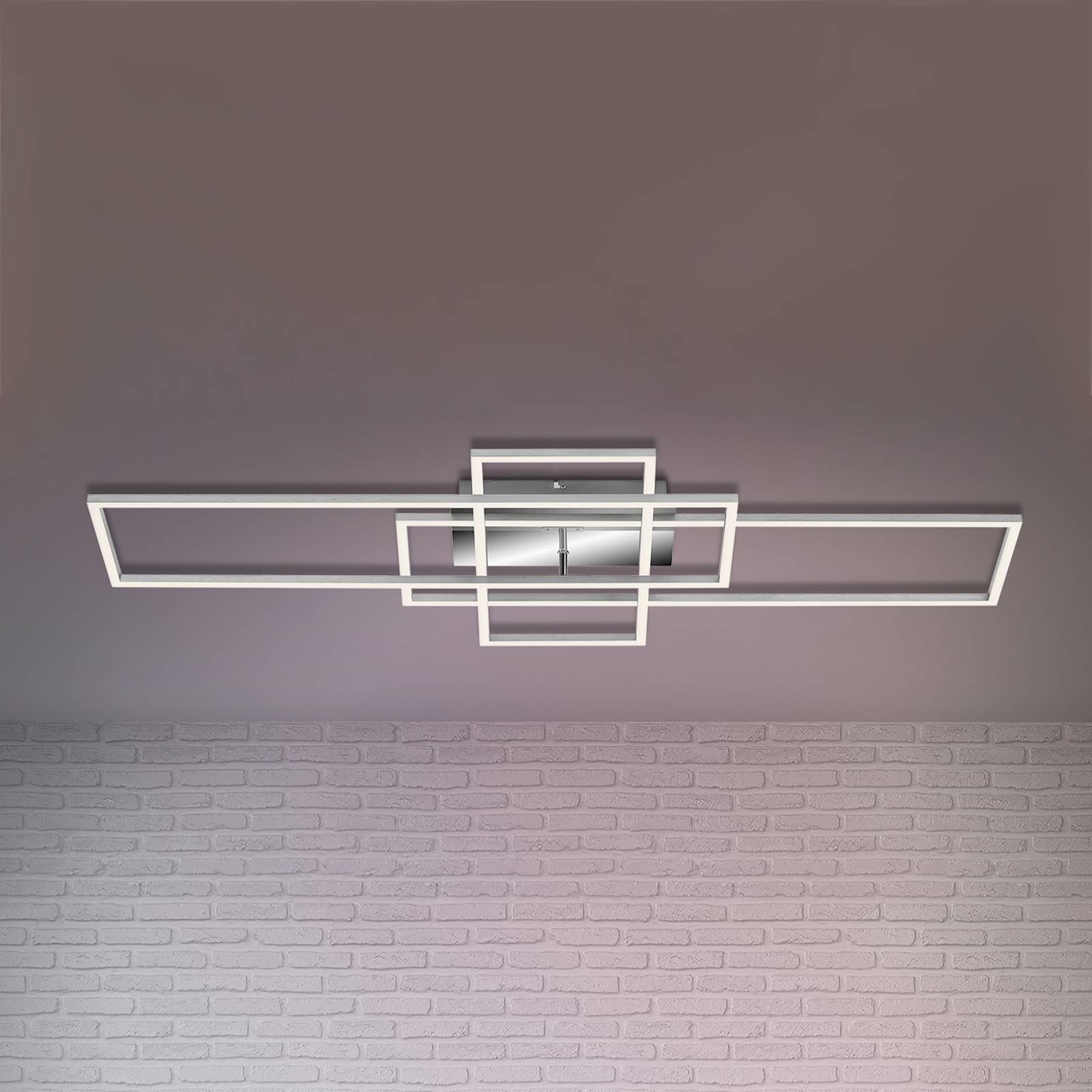 Lampa sufitowa Frame prostokąt 3-pkt CCT aluminium