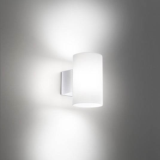 LED-Außenwandleuchte Bianca, weiß, Kunststoff
