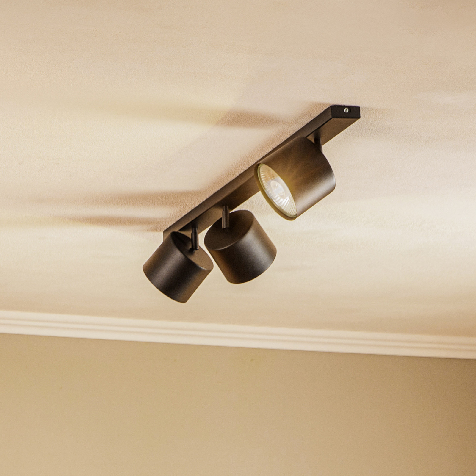 ALDEX 1047 plafonieră trei surse negru - Camera de zi / sufragerie - modern - Metal