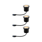 Plug & Shine 3 LED Nedgravnings Spot Floor Insect-friendly IP67 Anthracite - Pau
