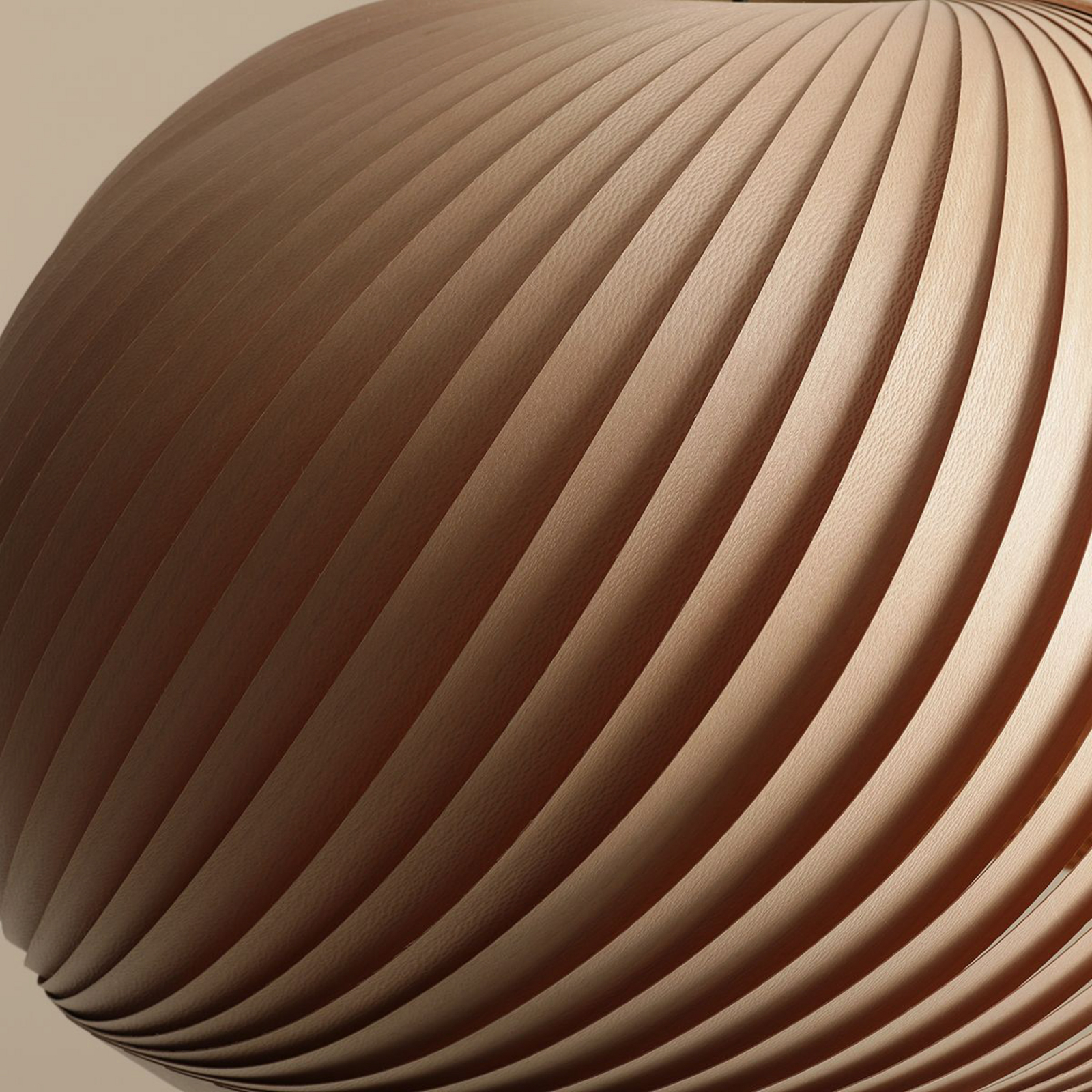 Janne lógó világítás, bükkfa, Ø 53 cm, E27