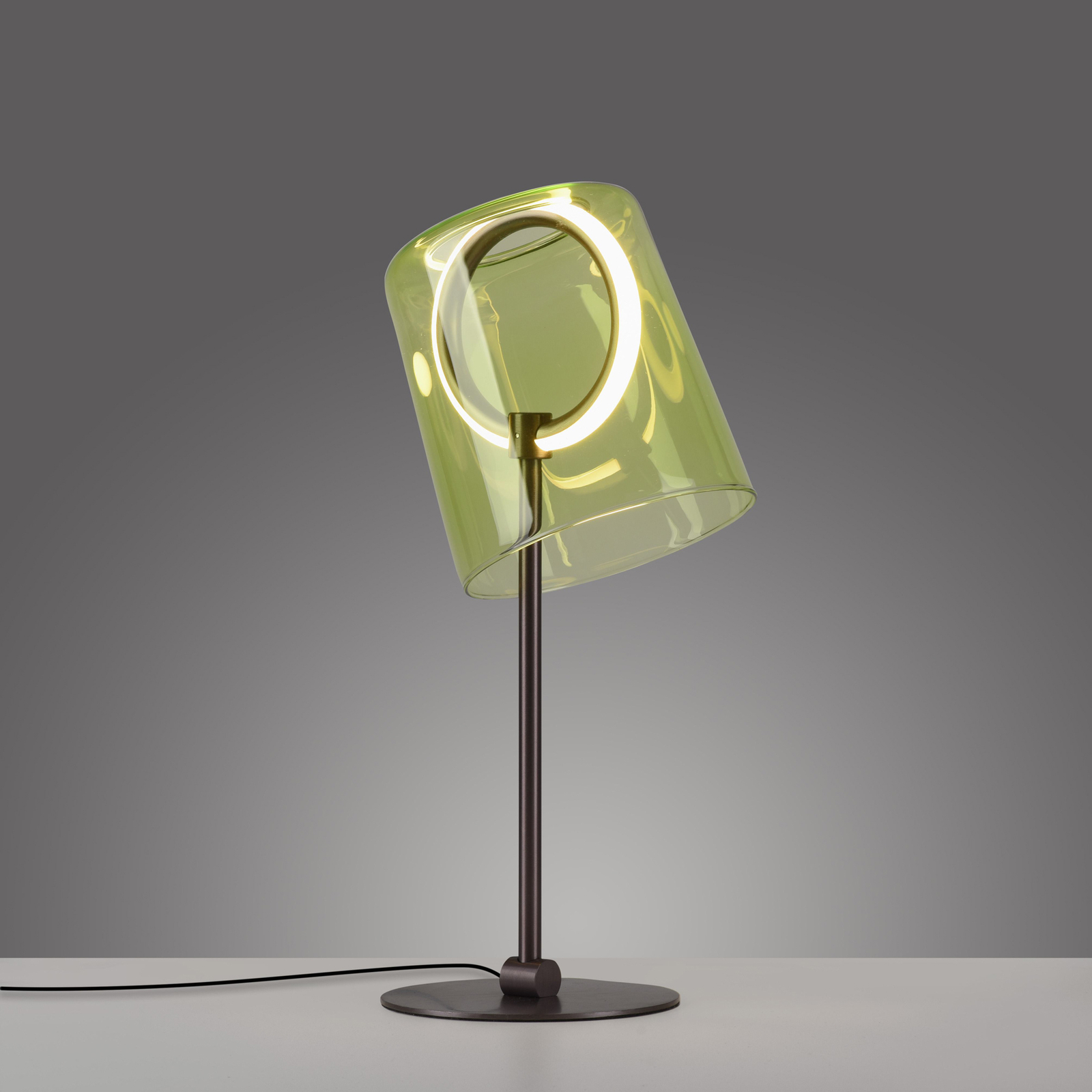 Paul Neuhaus LED tafellamp Zula, groen, hoogte 42 cm