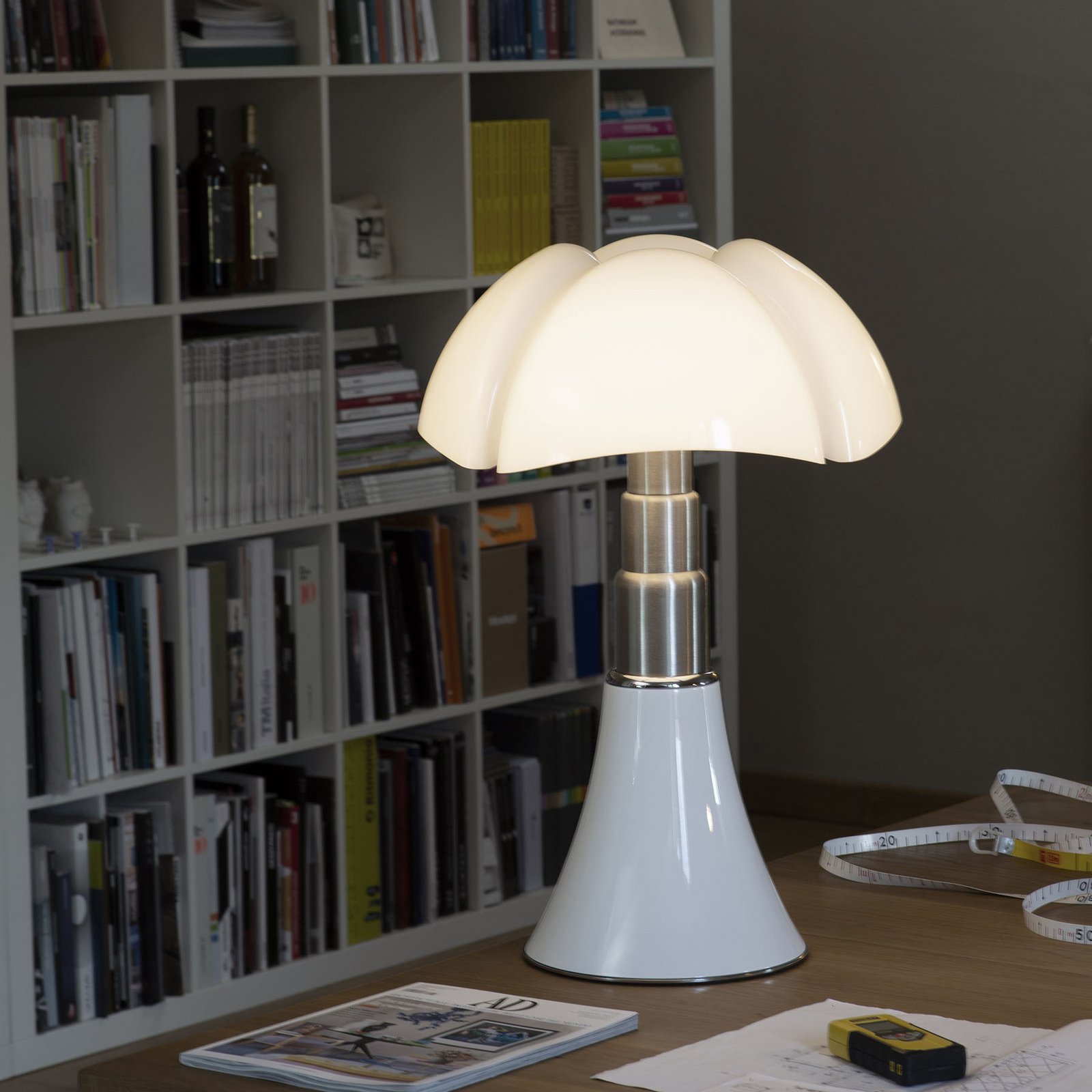 Pipistrello Med Tischlampe, Dimmer, weiß - Martinelli Luce