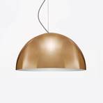 Oluce Sonora - goudkleurige hanglamp, 38 cm