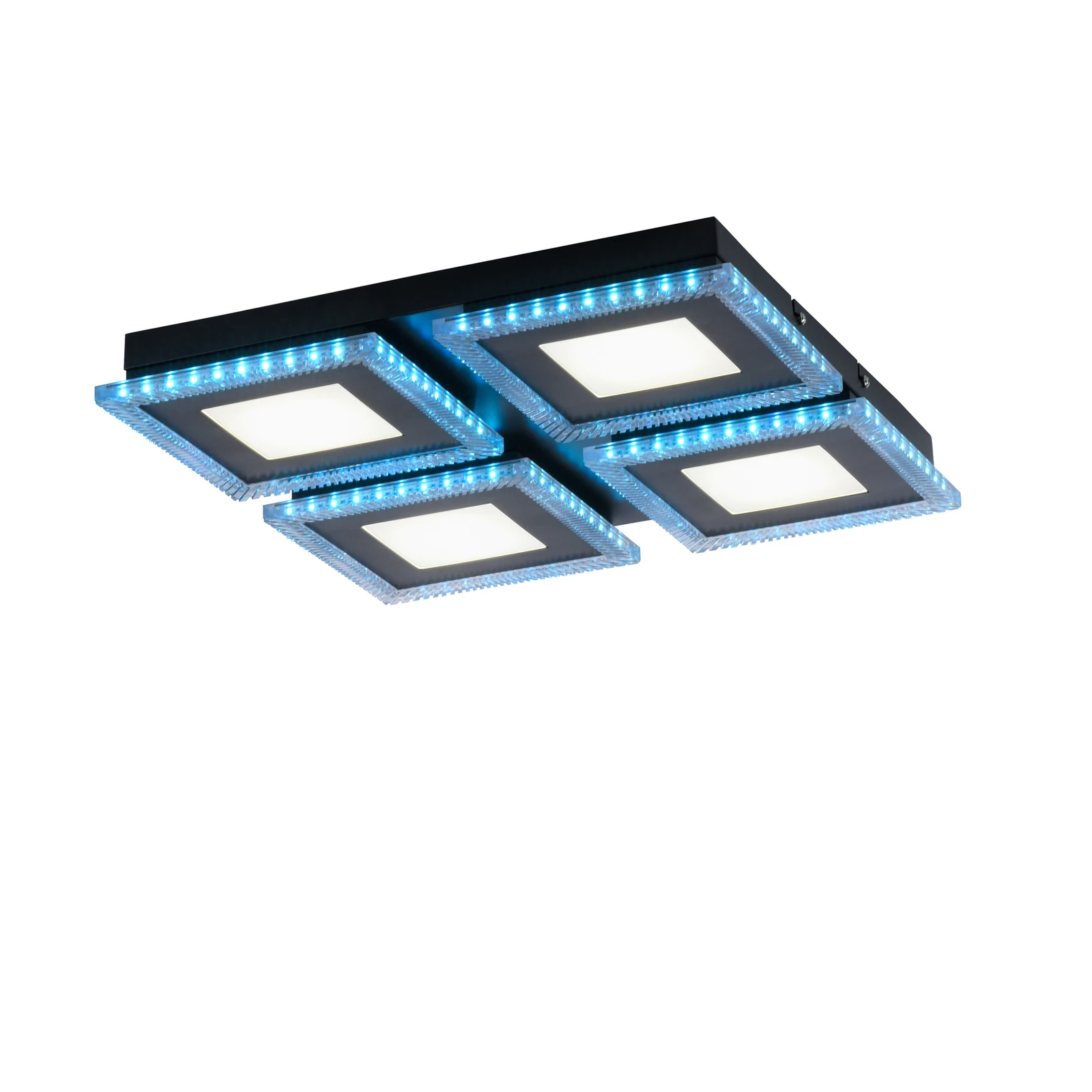 Plafonnier LED Acri CCT RVB télécommande 44x44 cm
