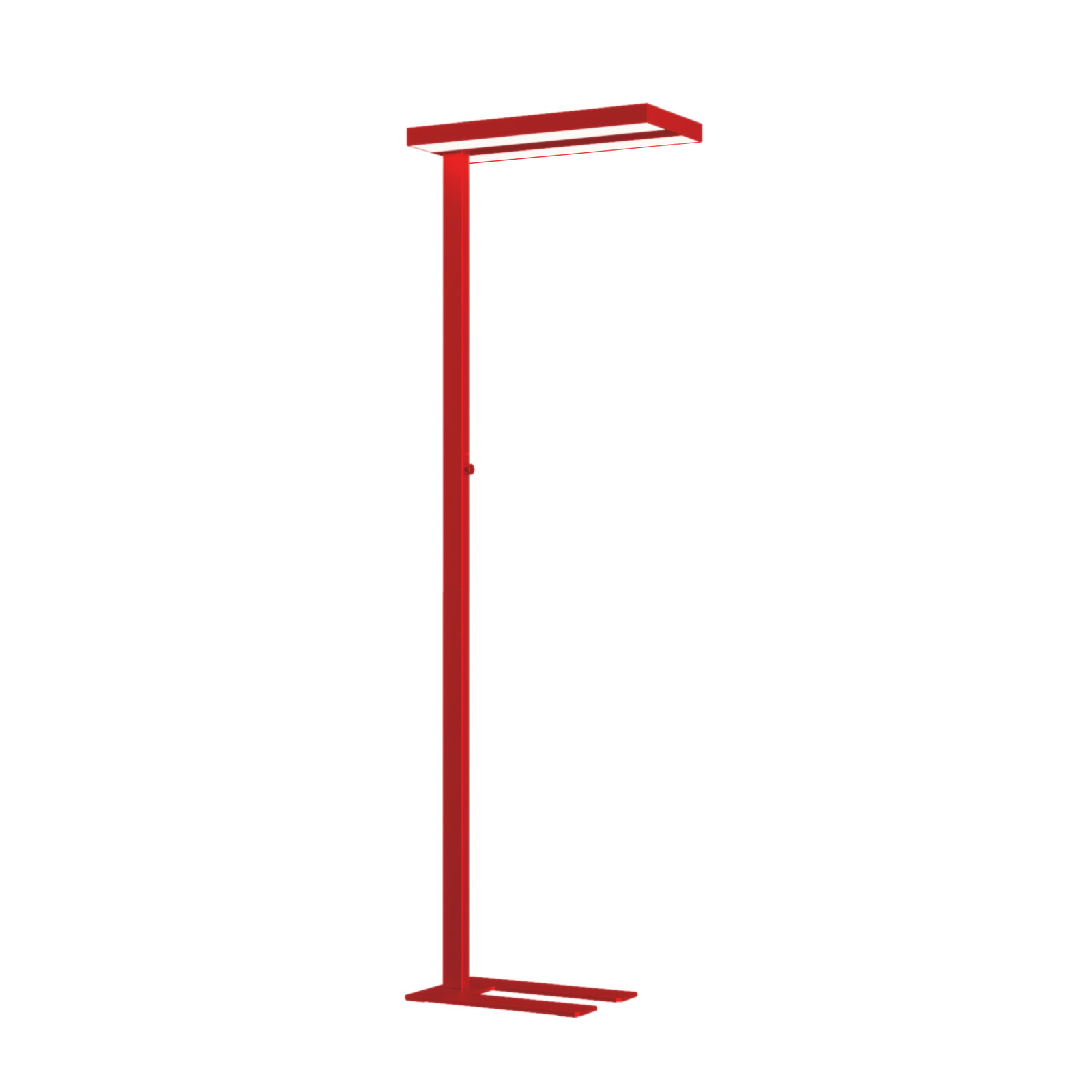 Arcchio Lampe sur pied LED Logan Basic, rouge, 6.000 lm, intensité variable