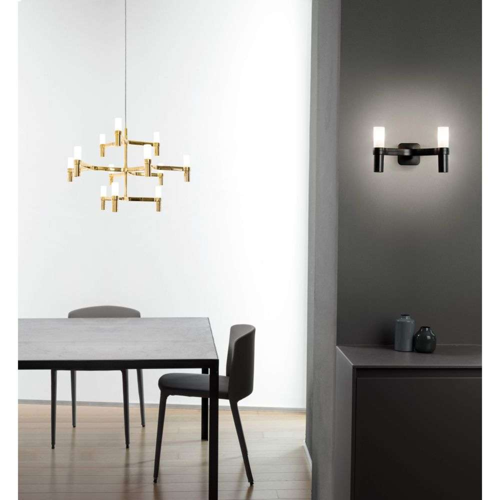 Crown Minor Pendant Black - Nemo Lighting