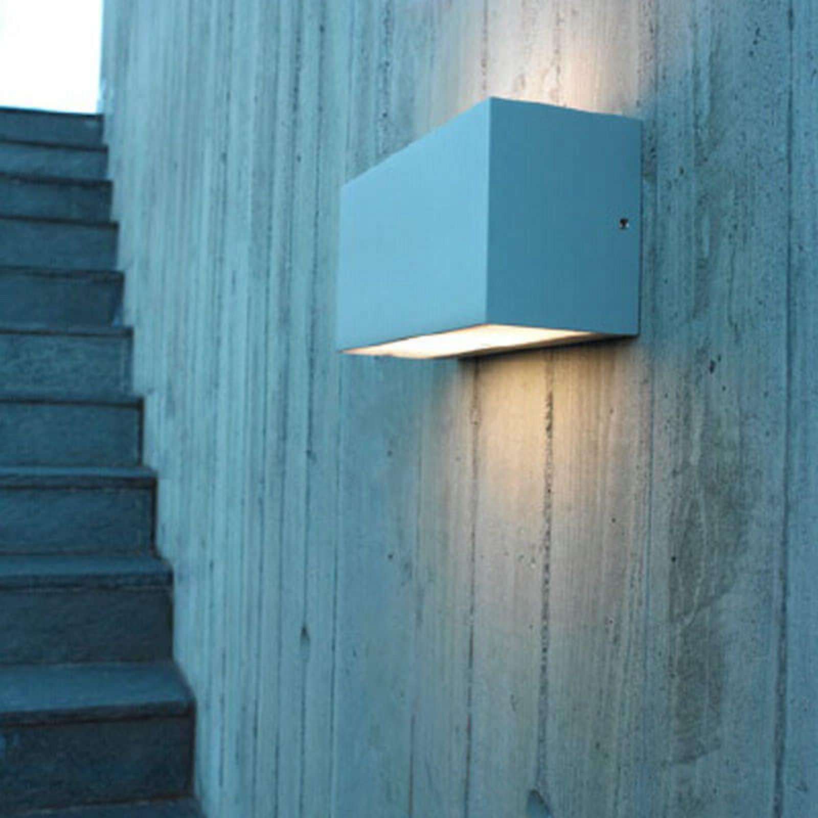 Asker Big Up/Down LED Outdoor Wall Lamp White - Norlys