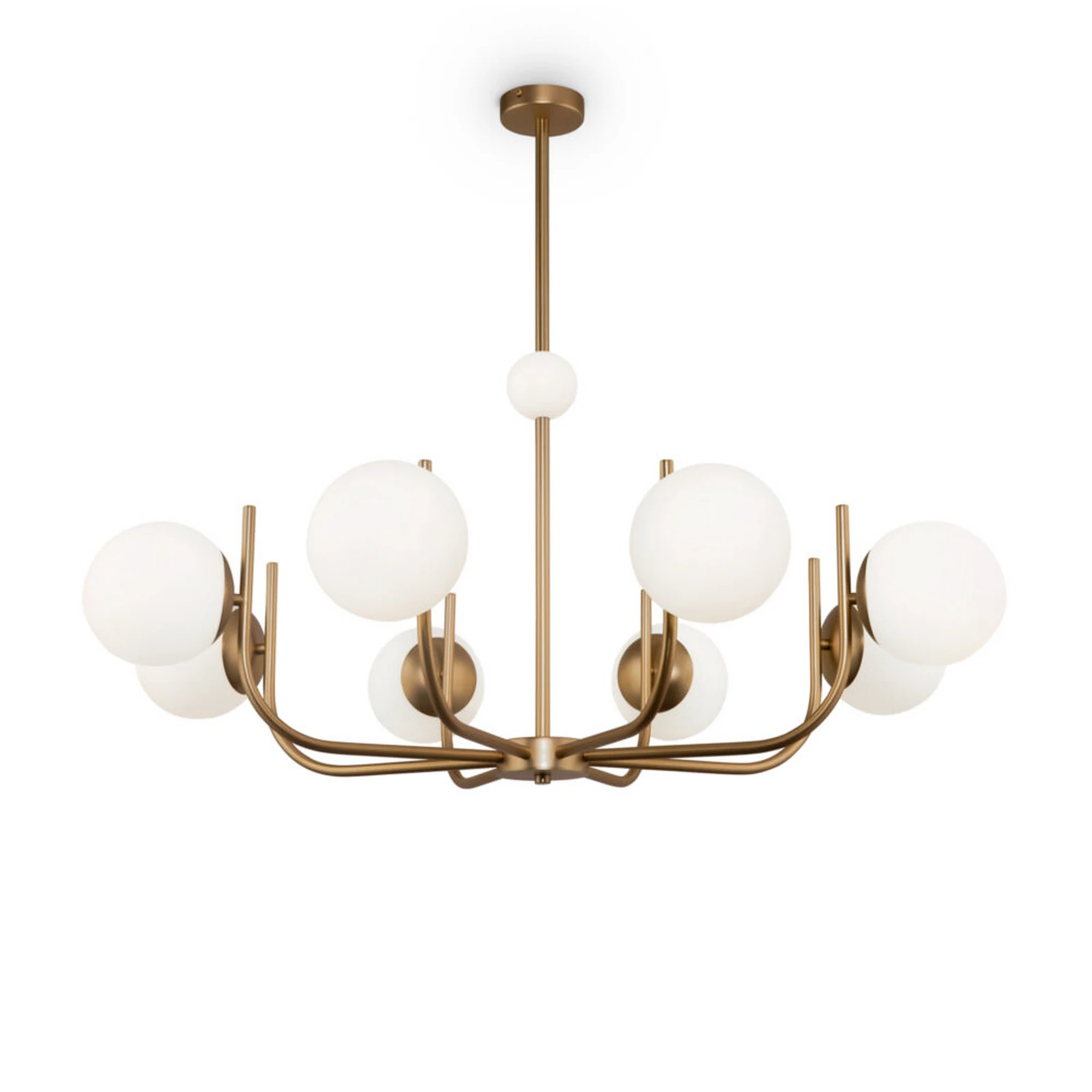 Lampada a sospensione Maytoni Rendez-vous, a 8 luci, color ottone