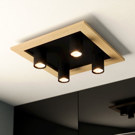 EGLO Valcasotto 1 LED-Deckenleuchte mit vier Spots