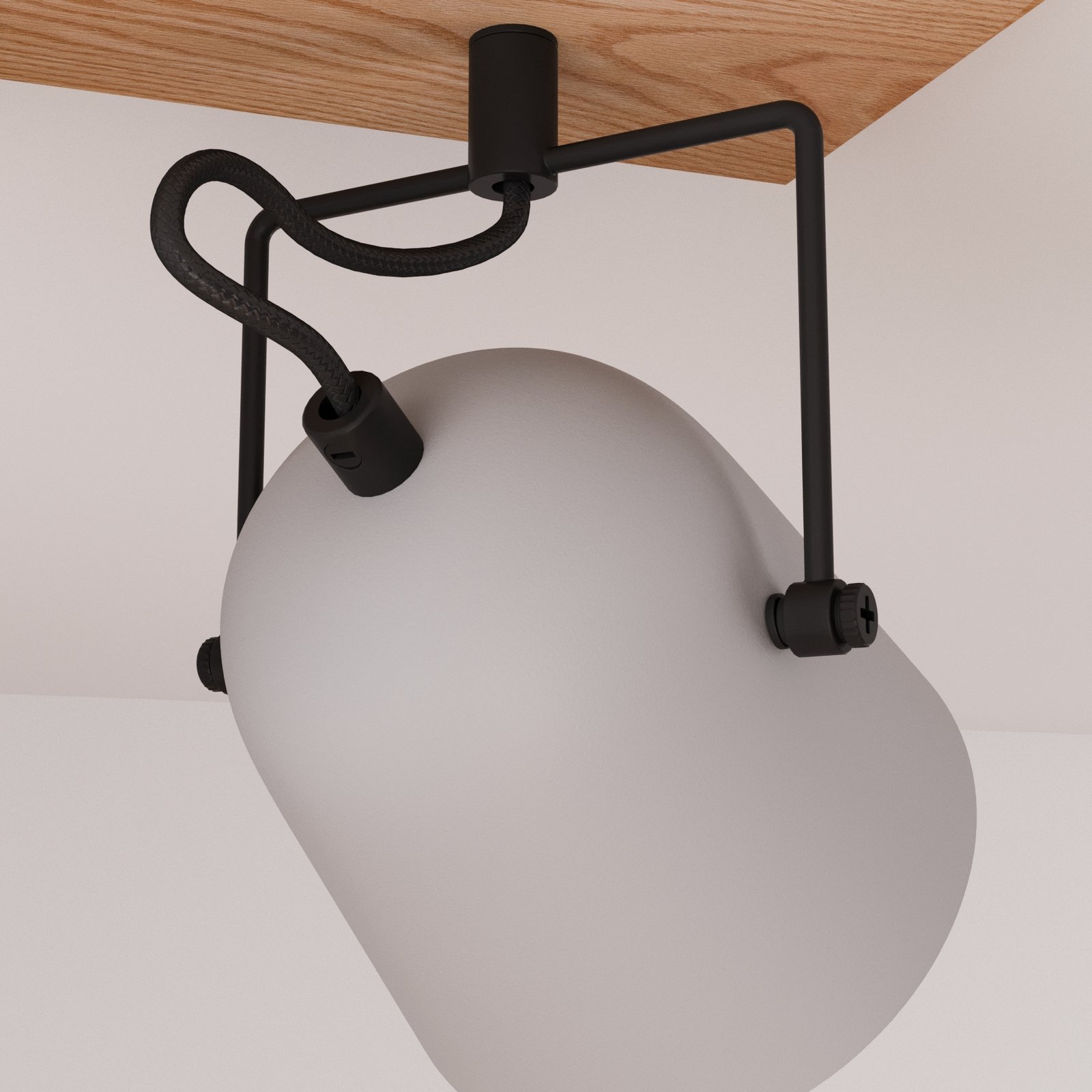 Lindby Adalin plafondlamp, 2-lamps, grijs