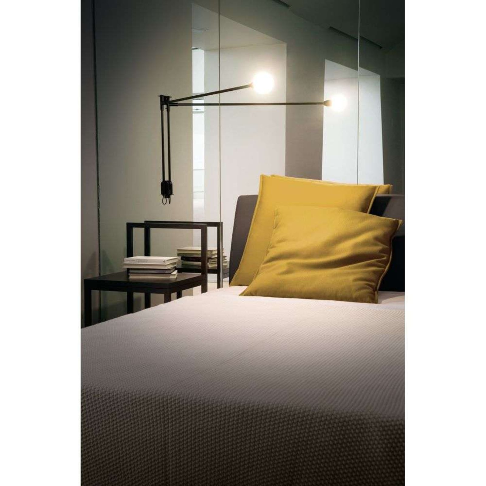 Mini Potence Pivotante 2700K Aplique de Pared Grey - Nemo Lighting