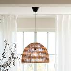 PR Home Лампа за окачване Lace, абажур от ратан, Ø 46 cm