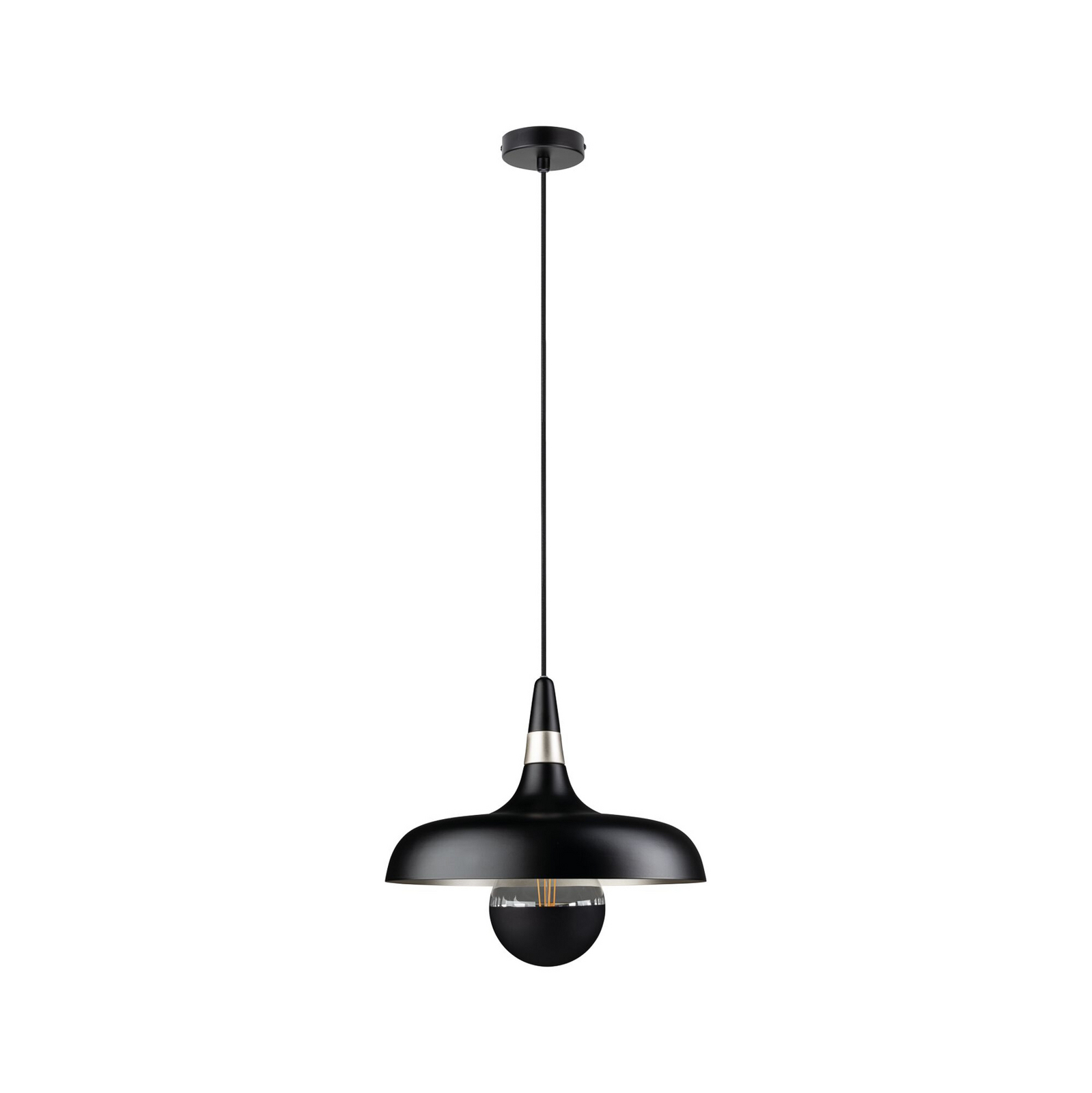 Paulmann hengelampe Juna STYLE, svart, Ø 34 cm, metall Paulmann hengelampe Juna STYLE, svart, Ø 34 cm, metall