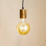 Висяща лампа Tronco, единична светлина, дървена висулка 8 cm