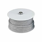CABLE ROLL – kabel zapasowy, srebrny, 25 m, tekstylny – Halo Design