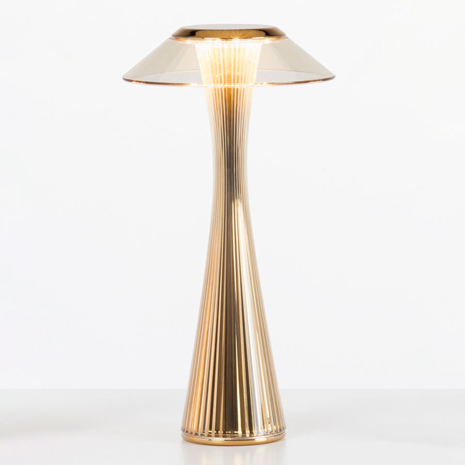 Kartell Space -design-LED-pöytälamppu, kulta