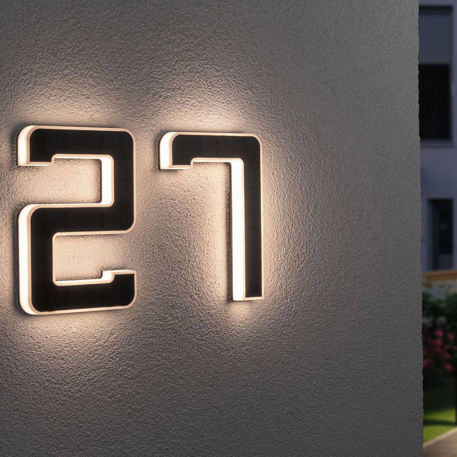 Zdjęcia - Naświetlacz LED / lampa zewnętrzna Paulmann numer domu LED solarny 2 