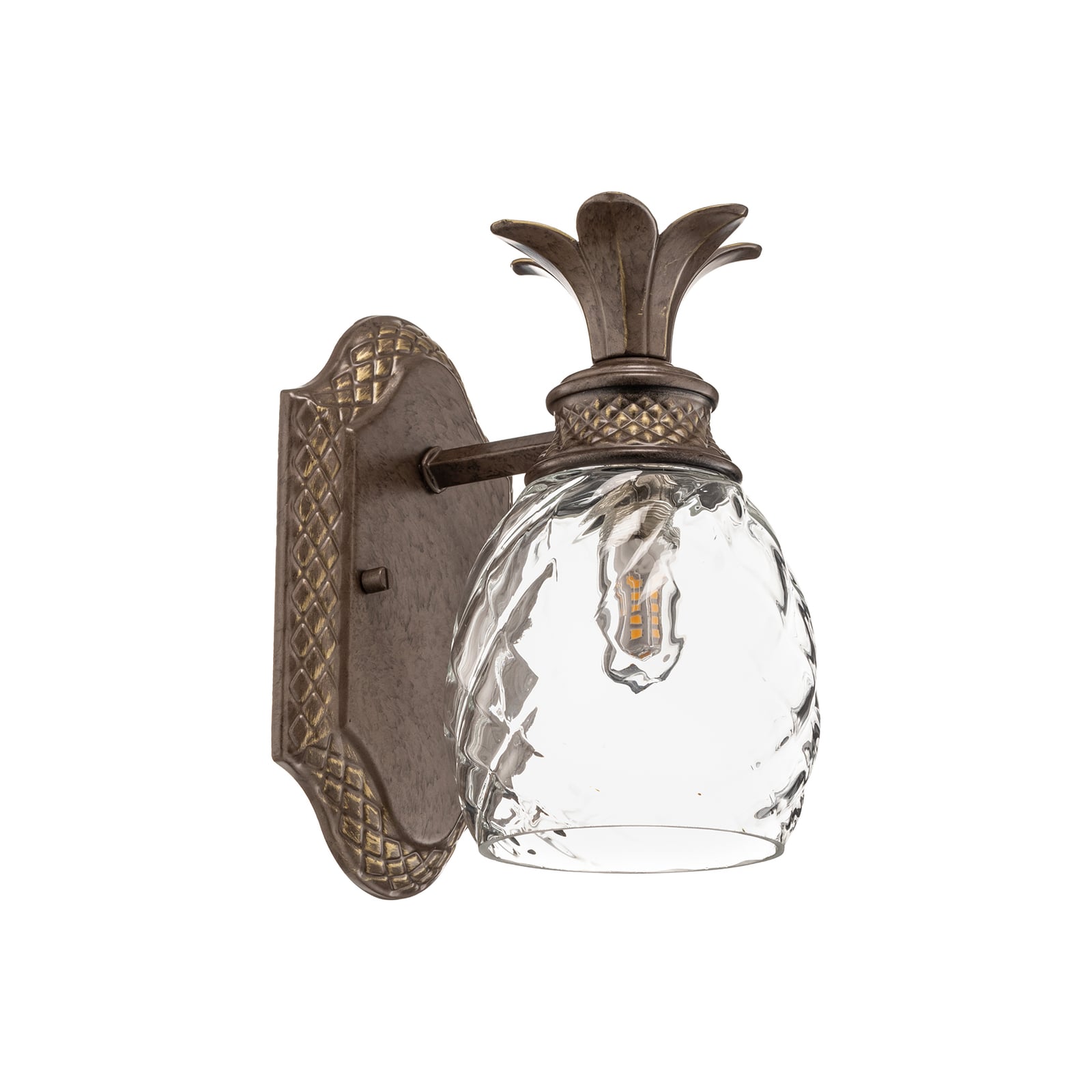 Plantation LED-væglampe, bronze, 22 cm, IP44 – Elstead