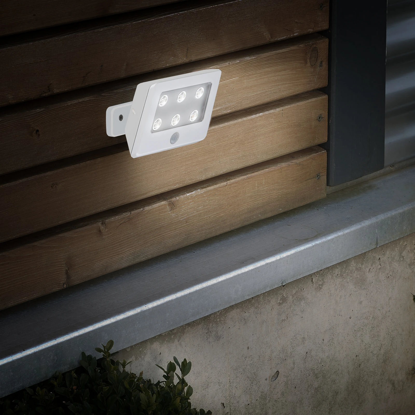 LED-Außenstrahler Kollig mit Sensor, IP54, weiß