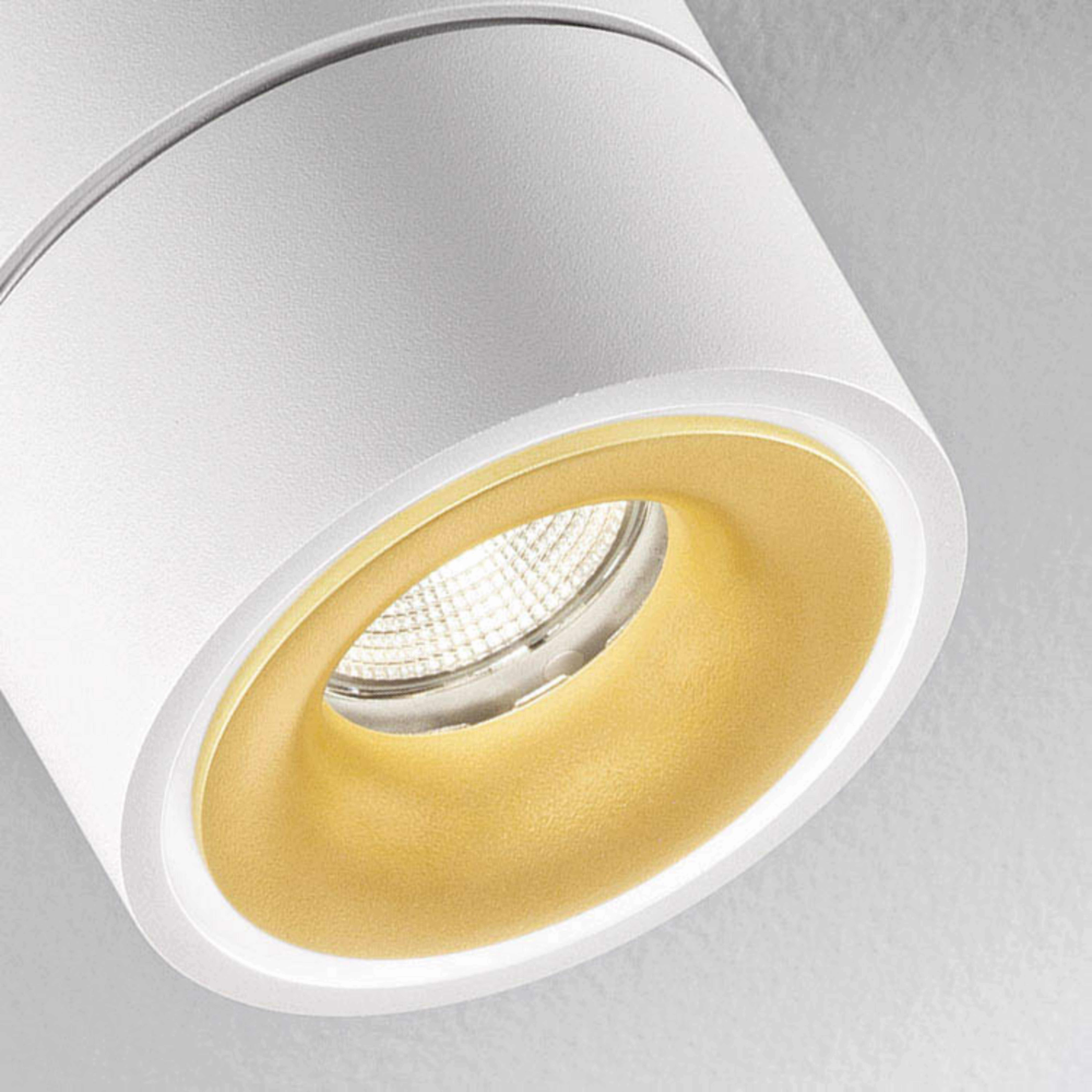 Egger DLS Faretto da soffitto LED Clippo S Duo, a 2 luci, bianco-oro