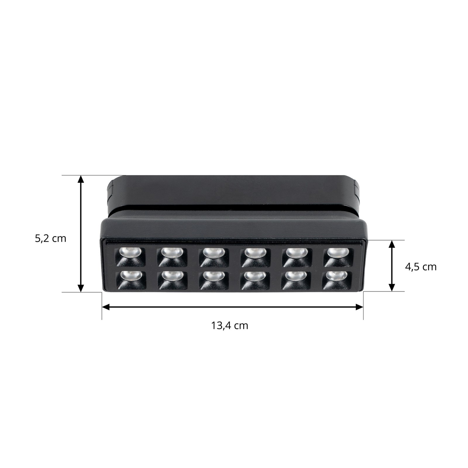 Lindby LED-Leiste 48 V Lumaro, schwarz, 12 Points, drehbar