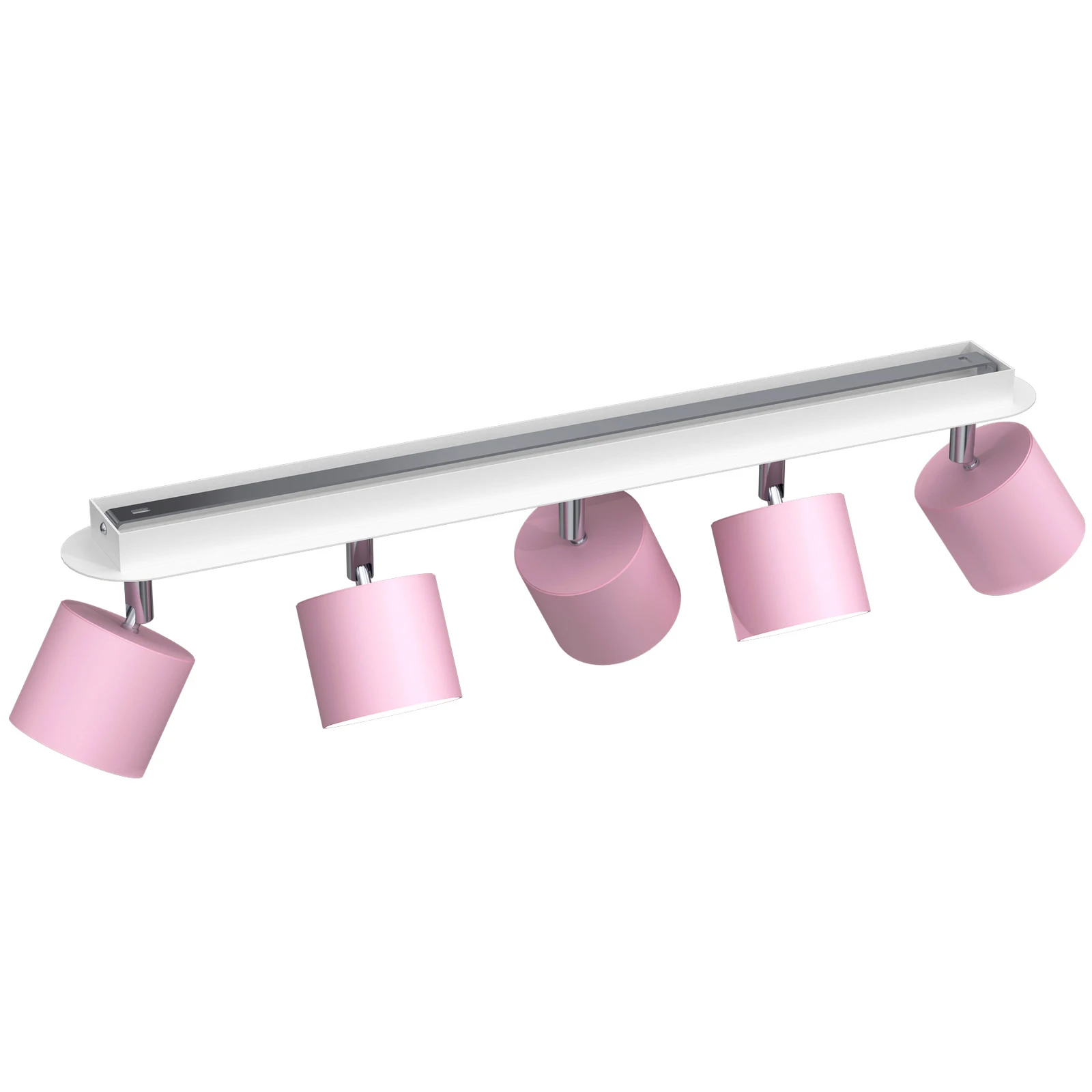 Plafondspot Cloudy 5-lamps roze