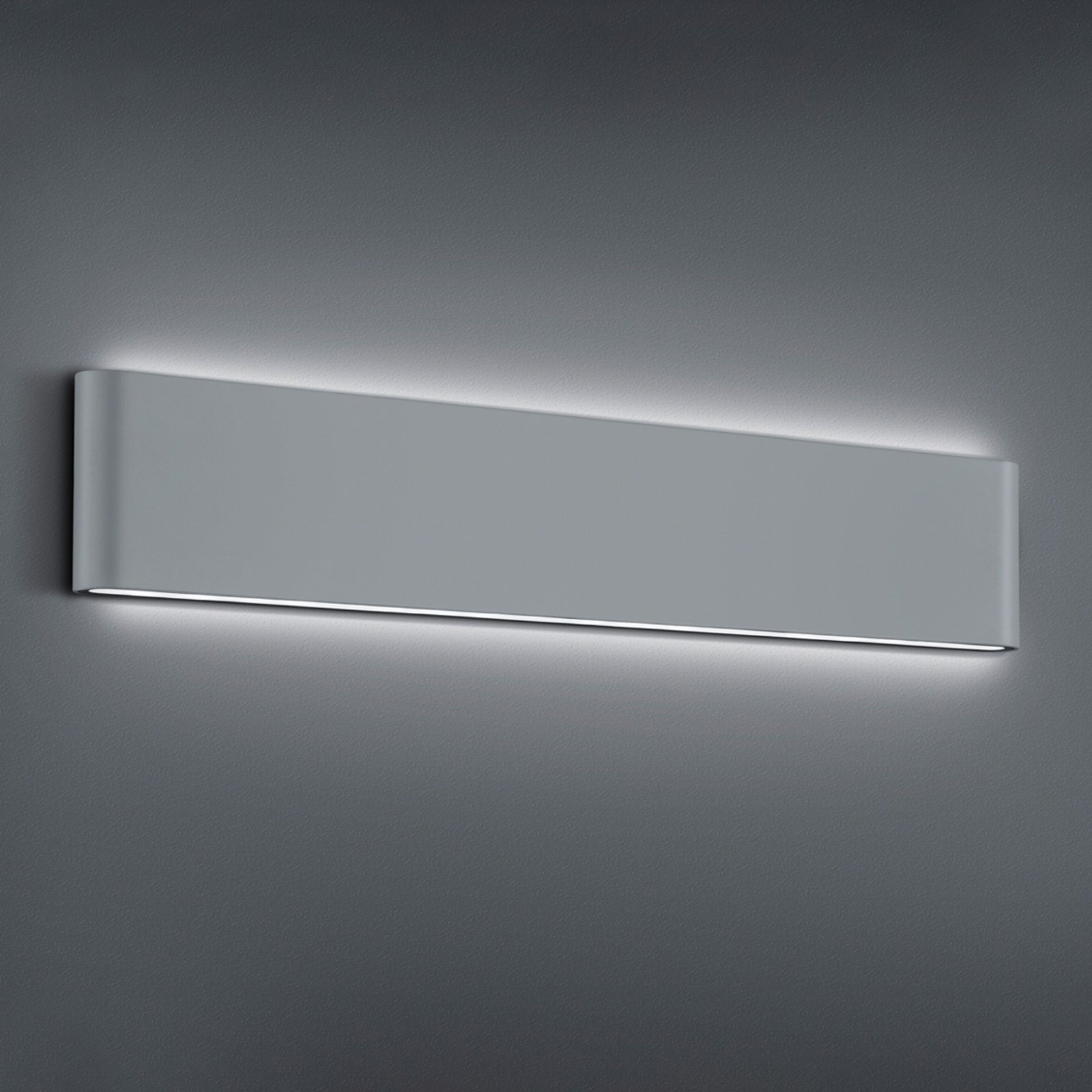 Trio Lighting Thames II LED outdoor wall light, titanium, die-cast aluminium, 8 W, energy efficiency: A+, W: 46.5 cm, H: 9 cm